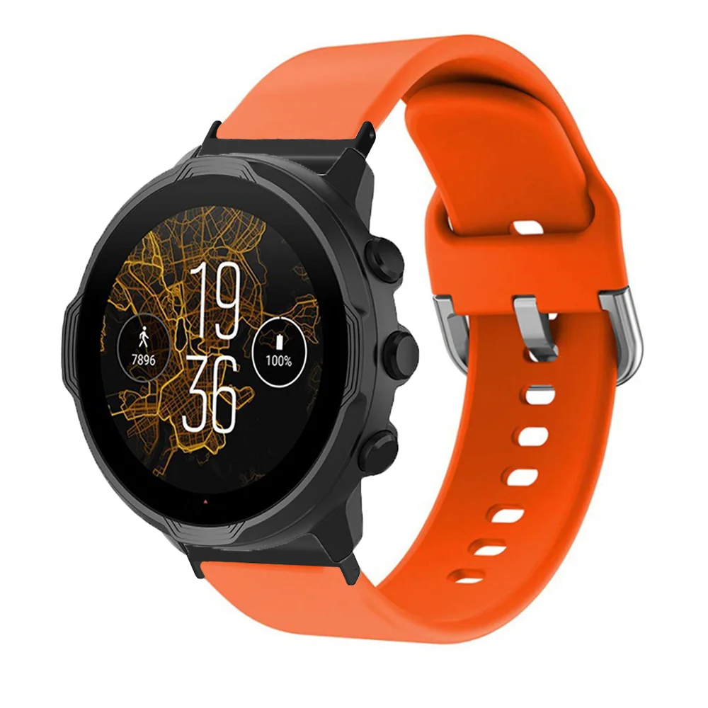Soft Silicone Strap For Suunto 9 7 Baro/Suunto D5 Spartan Sport Wrist HR/Baro Smart Watch Band Bracelet Correa Wristband Belts