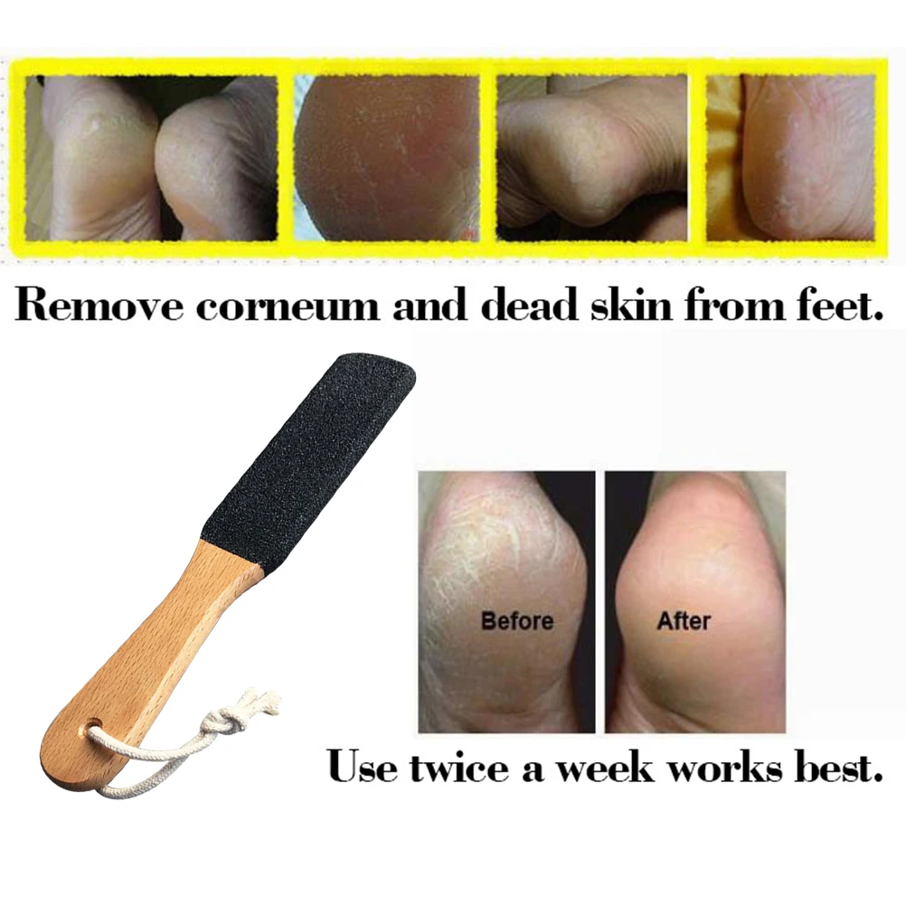 

Двусторонние деревянные бритвенные напильники для педикюра, средство для удаления мертвой кожи, средство для удаления кутикулы ног, инстру...