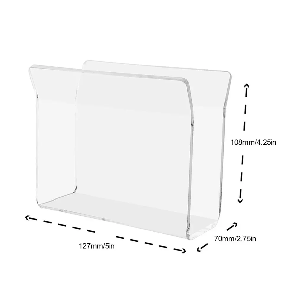 Держатель для салфеток настольный, сделанный из прозрачного акрила, органайзер для диспенсера на кухне, в ресторане или баре.