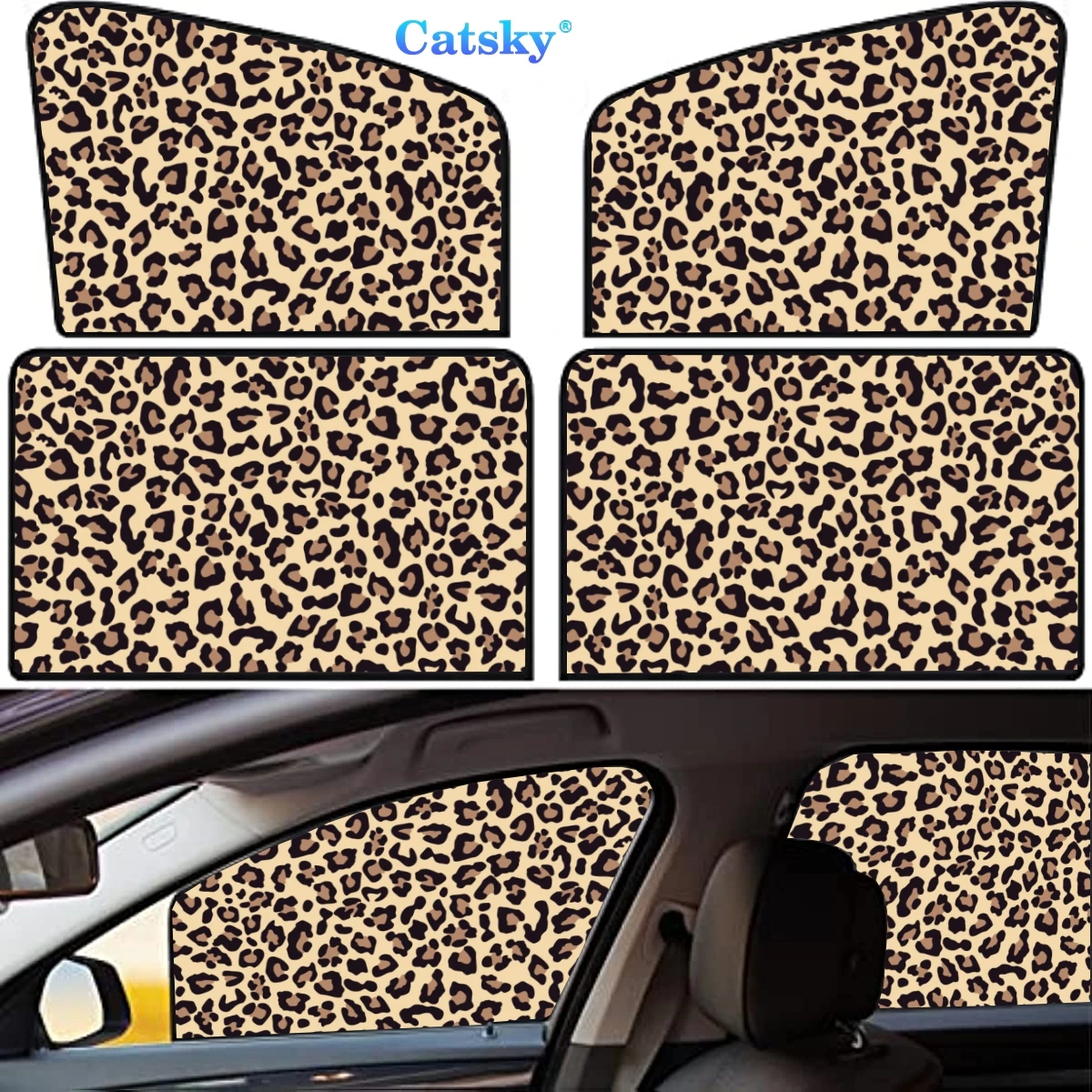 

4 Pieces Privacy Car Window Sun Shades Magnetic Blackout Car Window Covers Car Curtains Car Window Sun Shades Covers Auto