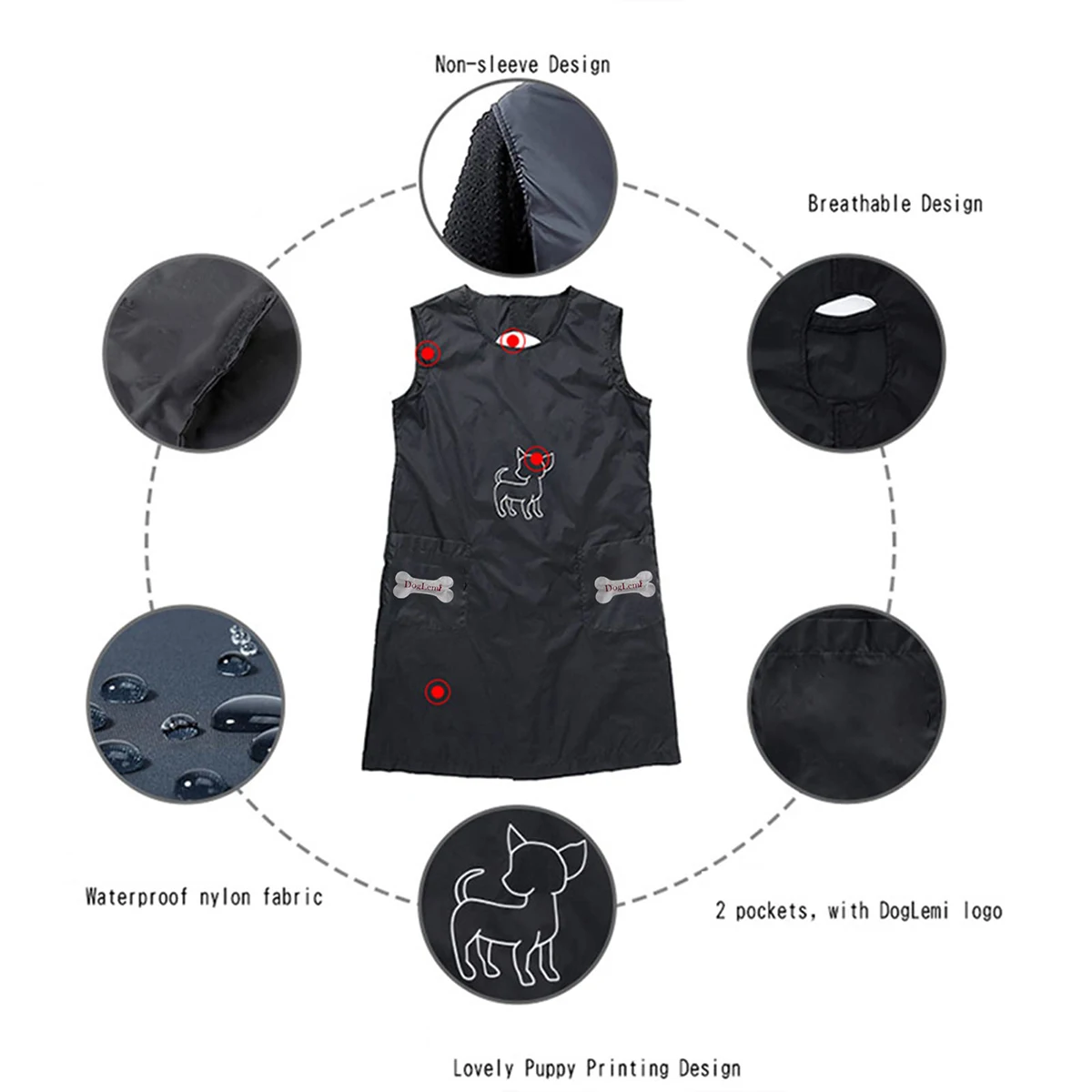 Комбинезон для ухода за домашними животными водонепроницаемый нейлоновый