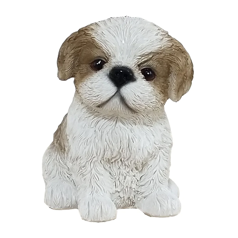 

1pc Dog Shaped Statue Resin Figurine Adornment Adorable Dog Decorations