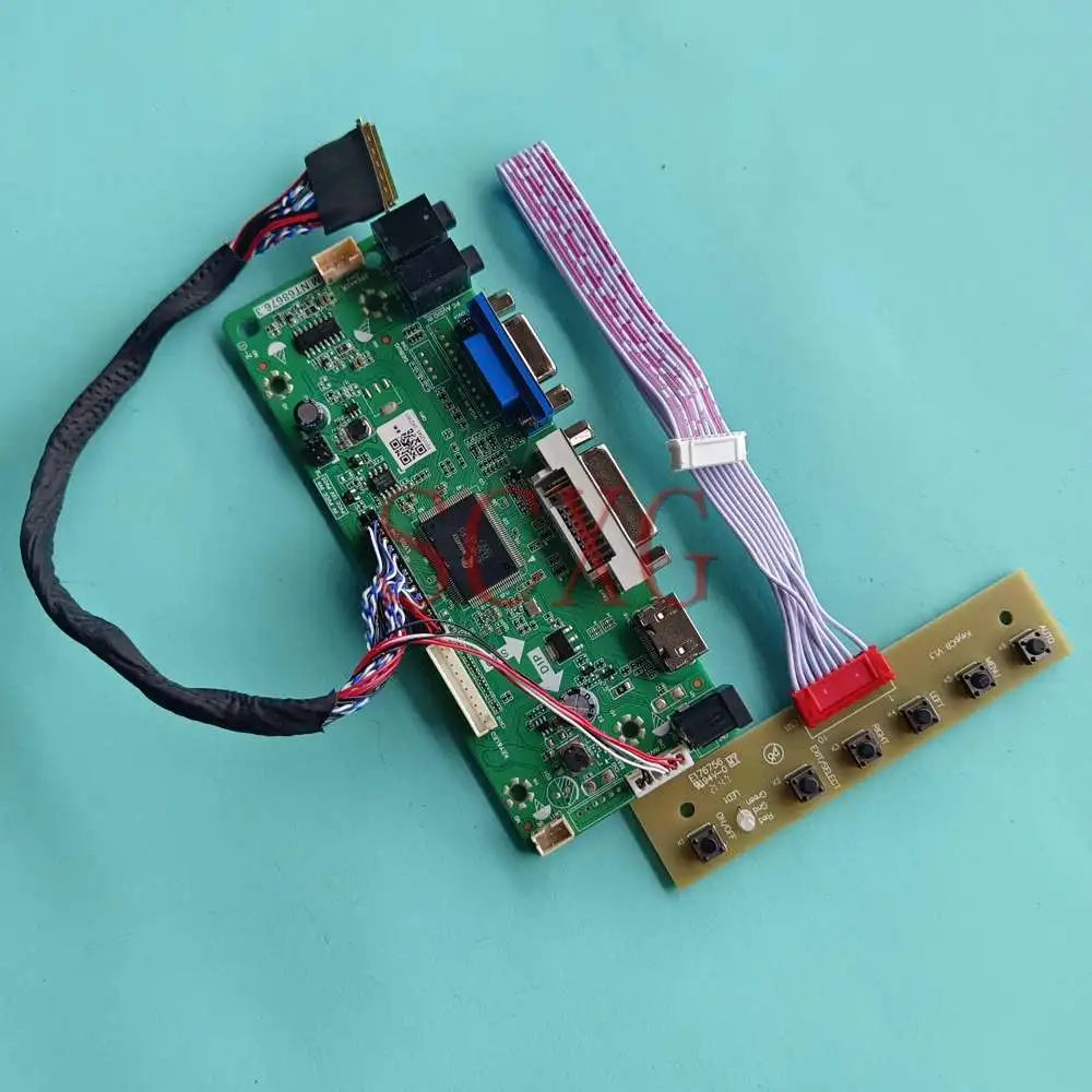 

DIY Kit Fit LTN156AT02-A02 15.6" Notebook Panel 60Hz HDMI-Compatible DVI VGA LVDS 40 Pin 1366*768 Display LCD Controller Board
