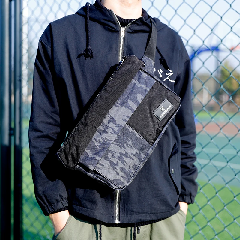 

Нагрудная сумка для мужчин, водонепроницаемая поясная сумка, слинг, кросс-боди, уличная спортивная нагрудная сумка через плечо, повседневна...