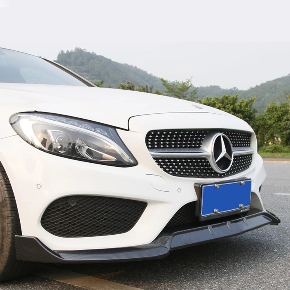 

3 шт., набор блесков для переднего бампера Mercedes Benz C Class W205 C300 C160 C200 C350e C260 C200 2015-2018
