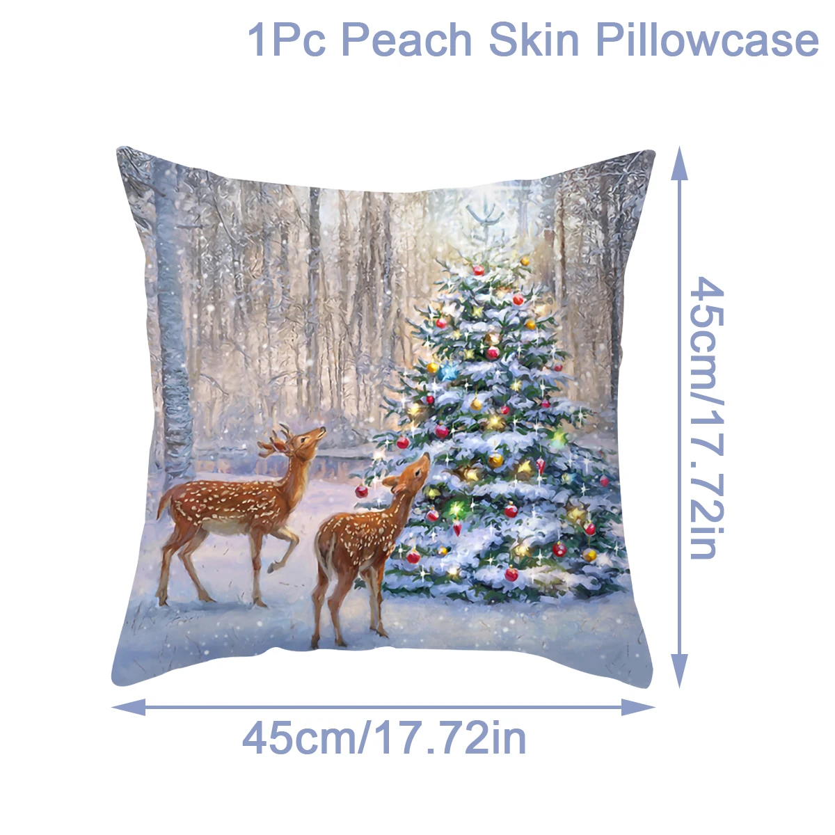 

Чехол для подушки QIFU Рождественский