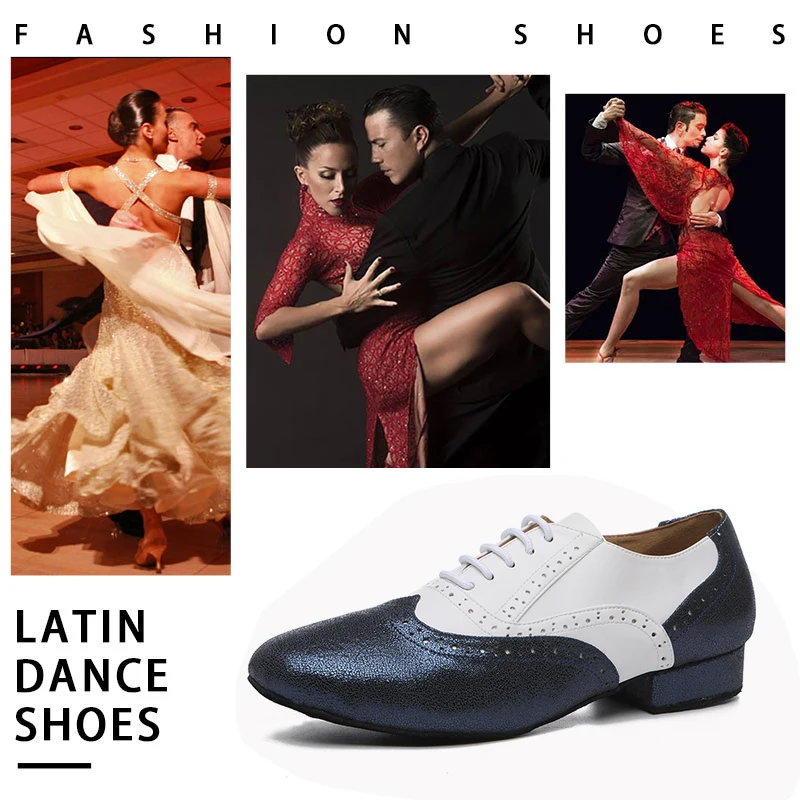 Men Dance Shoes Ballroom dance shoes Adult Latin Dance Shoes Tango Performance Shoes Dance Sneaker For Boy heeled 2.5cm Indoor