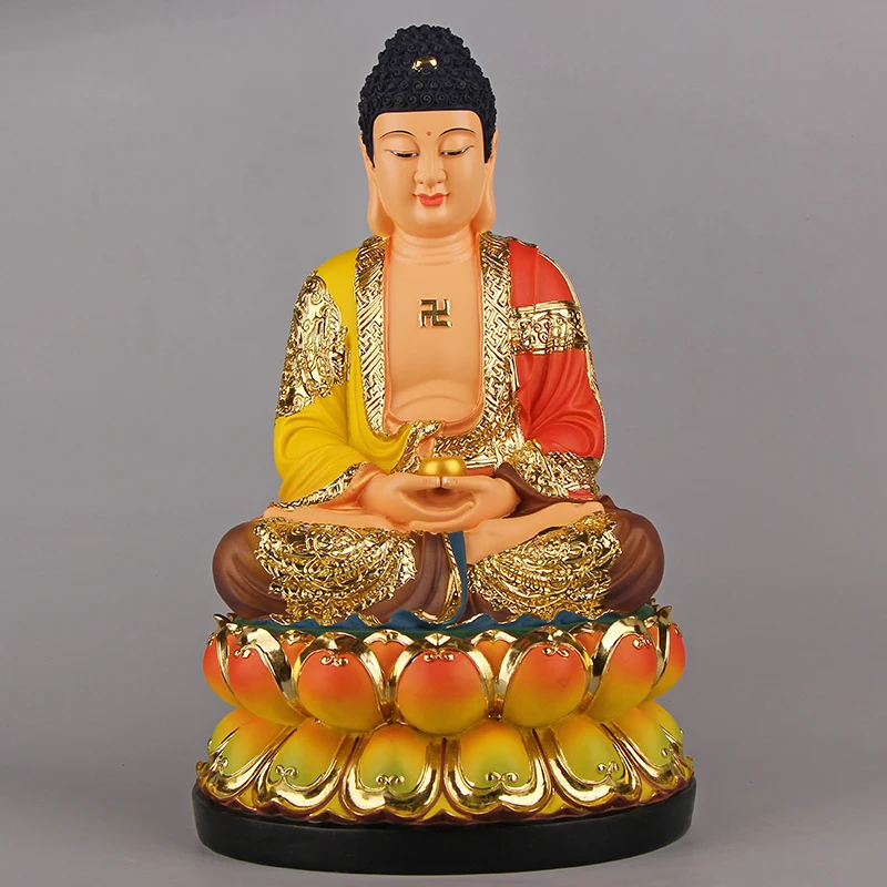 БОЛЬШОЕ - Оптовая фигурка Будды # ДОМАШНЯЯ семья эффективный талисман Азия
