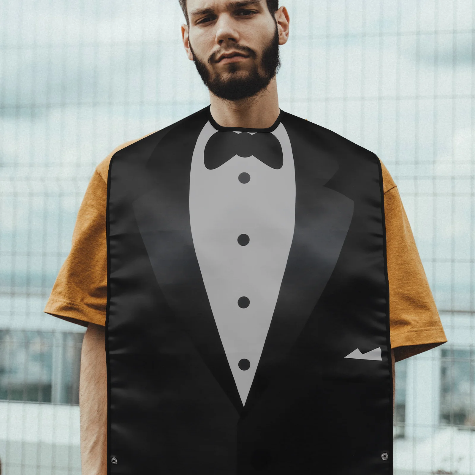 2 шт. нагрудник для взрослых обеденные моющиеся нагрудники из полиэстера еды