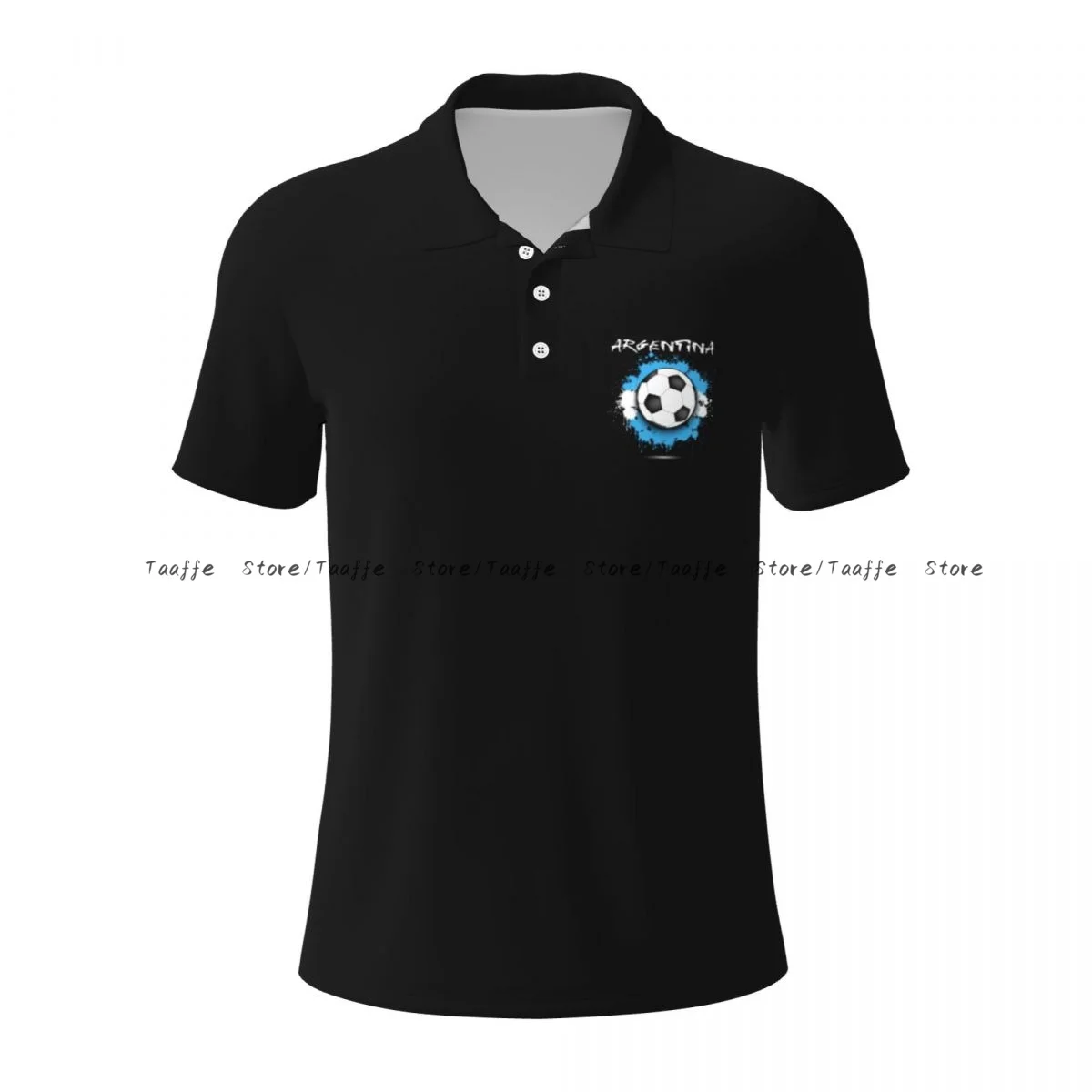 Футболка-поло мужская с коротким рукавом и круглым вырезом