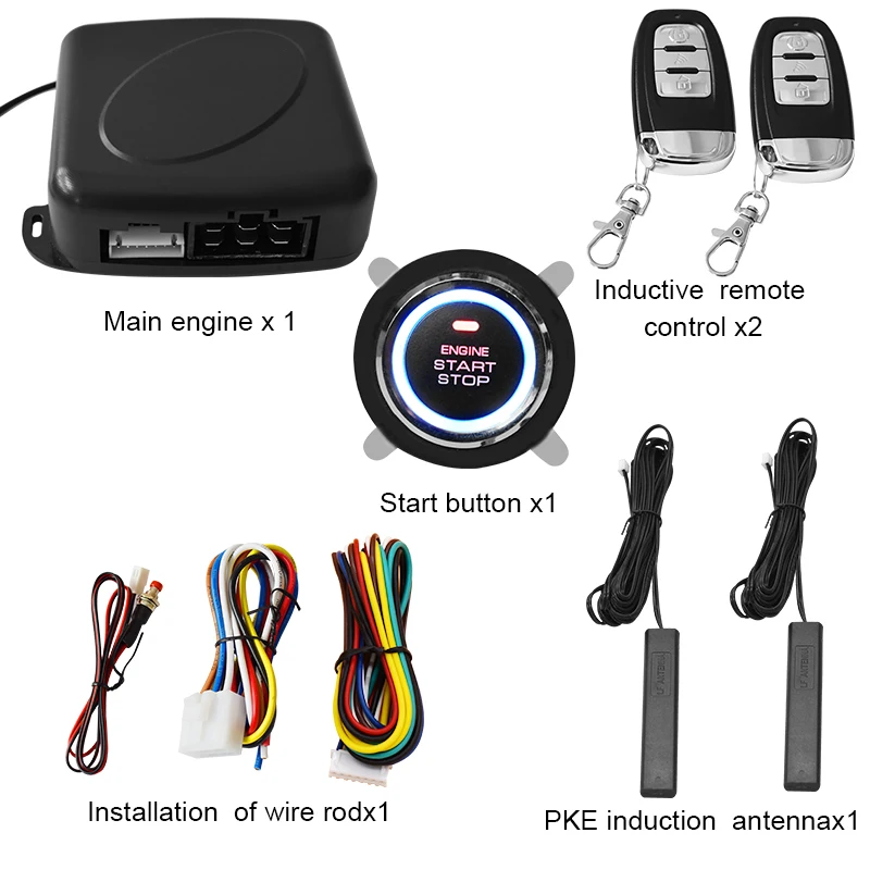 

Car PKE One Key Start Keyless Entry One Key Start System Engine Ignition System 12V Automatic Ignition