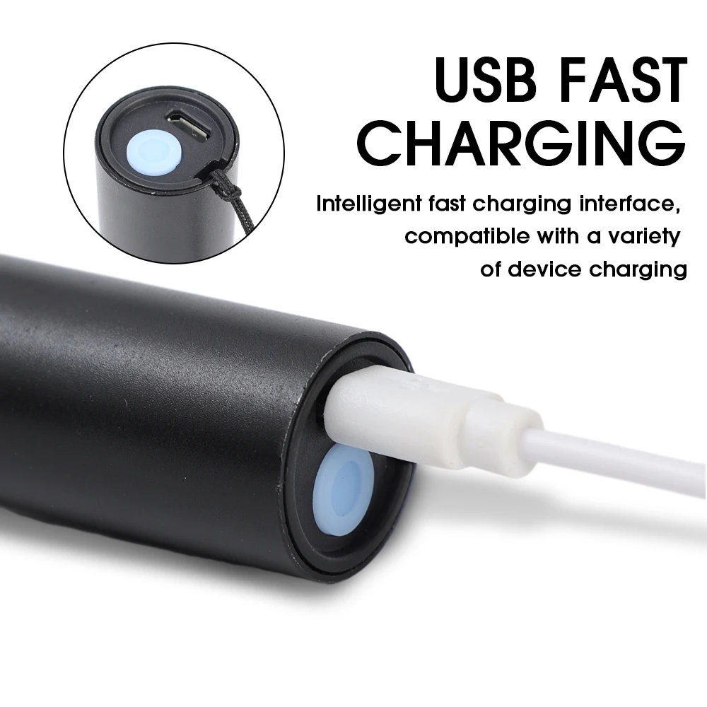 Перезаряжаемый УФ-фонарик с USB-разъемом