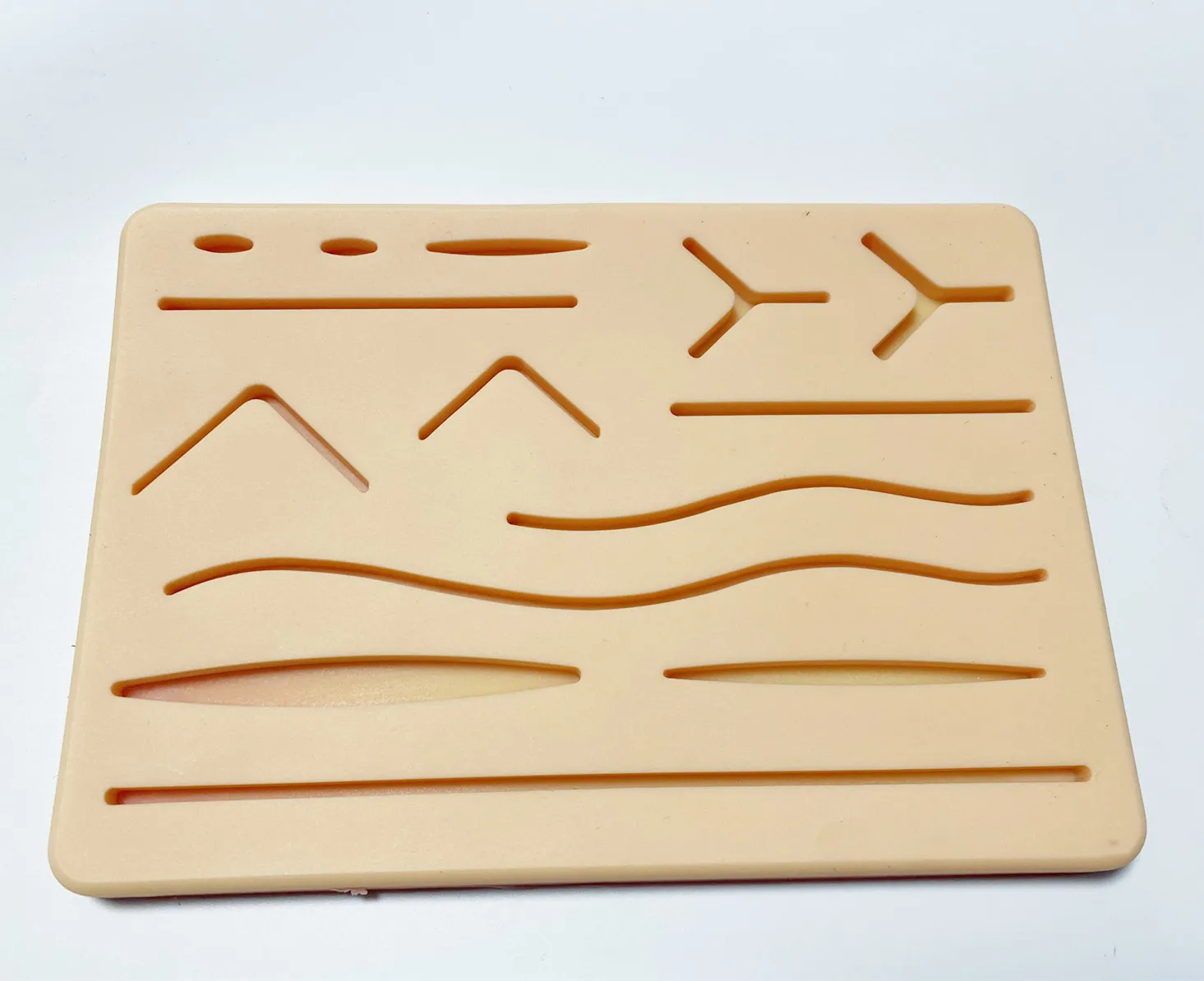 

Стоматологическая хирургическая имитация раны и кожи, швы для студентов-студентов, тренировочная силиконовая форма, мягкая форма с двумя веками и вставками для хирургии