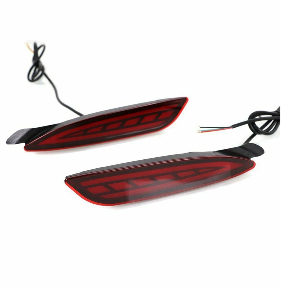 

3-In-1 Functions LED Reflector Brake Lamp Rear Fog Lamp Bumper Light Dynamic Turn Signal for Mazda 6 2019 - 2020 Atenza