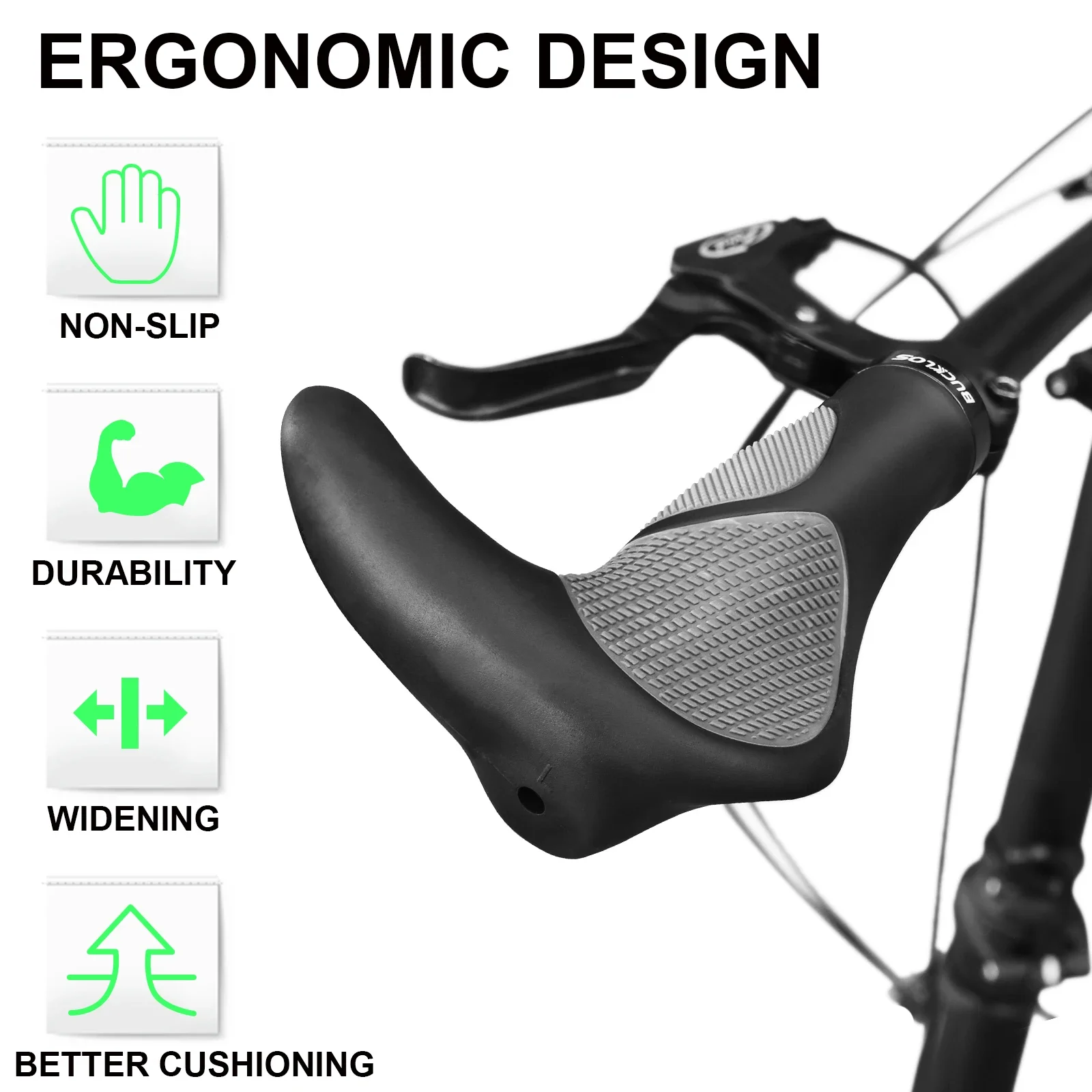 BUCKLOS велосипедные ручки на руль расширенный замок велосипедной ручке