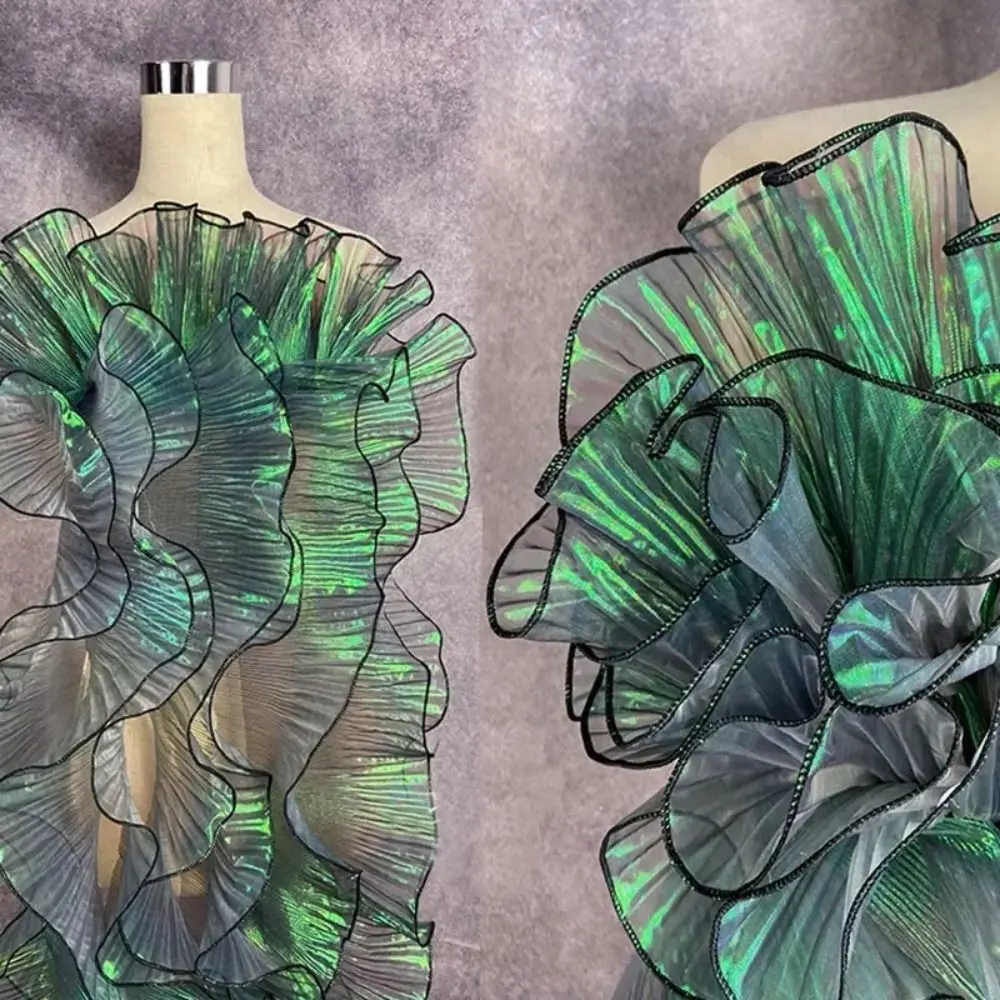 1 Ярд Плиссированная Кружевная Лента Для Платьев Ручной Работы Полиэфирная Ткань