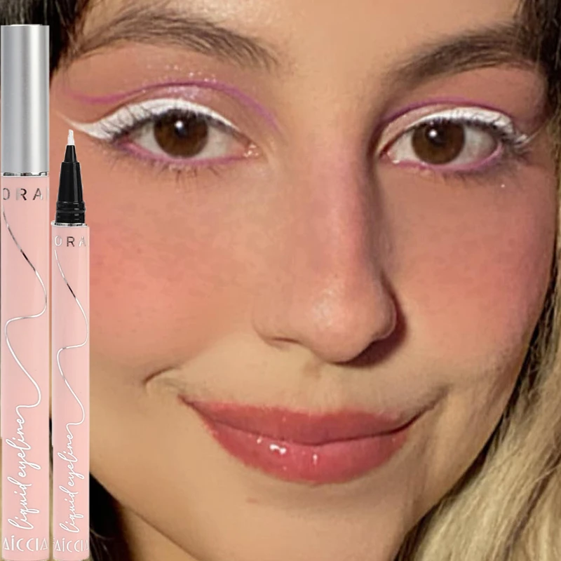 

Матовая цветная подводка для глаз, жидкая подводка для глаз, белая, красная подводка для глаз, водостойкая, стойкая, быстросохнущая, не выцве...