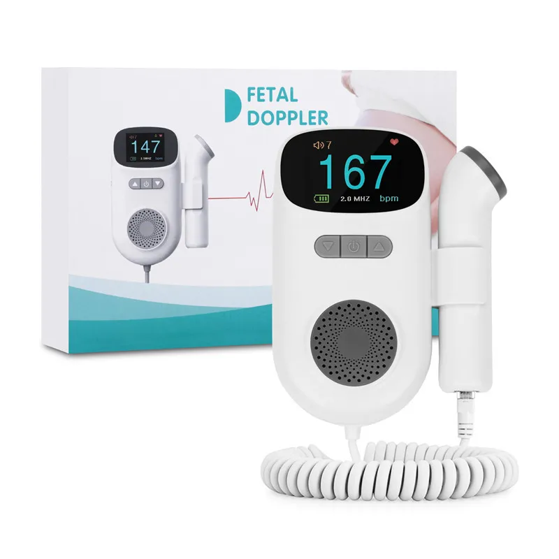 

Wholesale Home Medical Ultrasound Instruments Pocket Doppler Foetal Portable Baby Heart Rate Ultrasonic Doppler