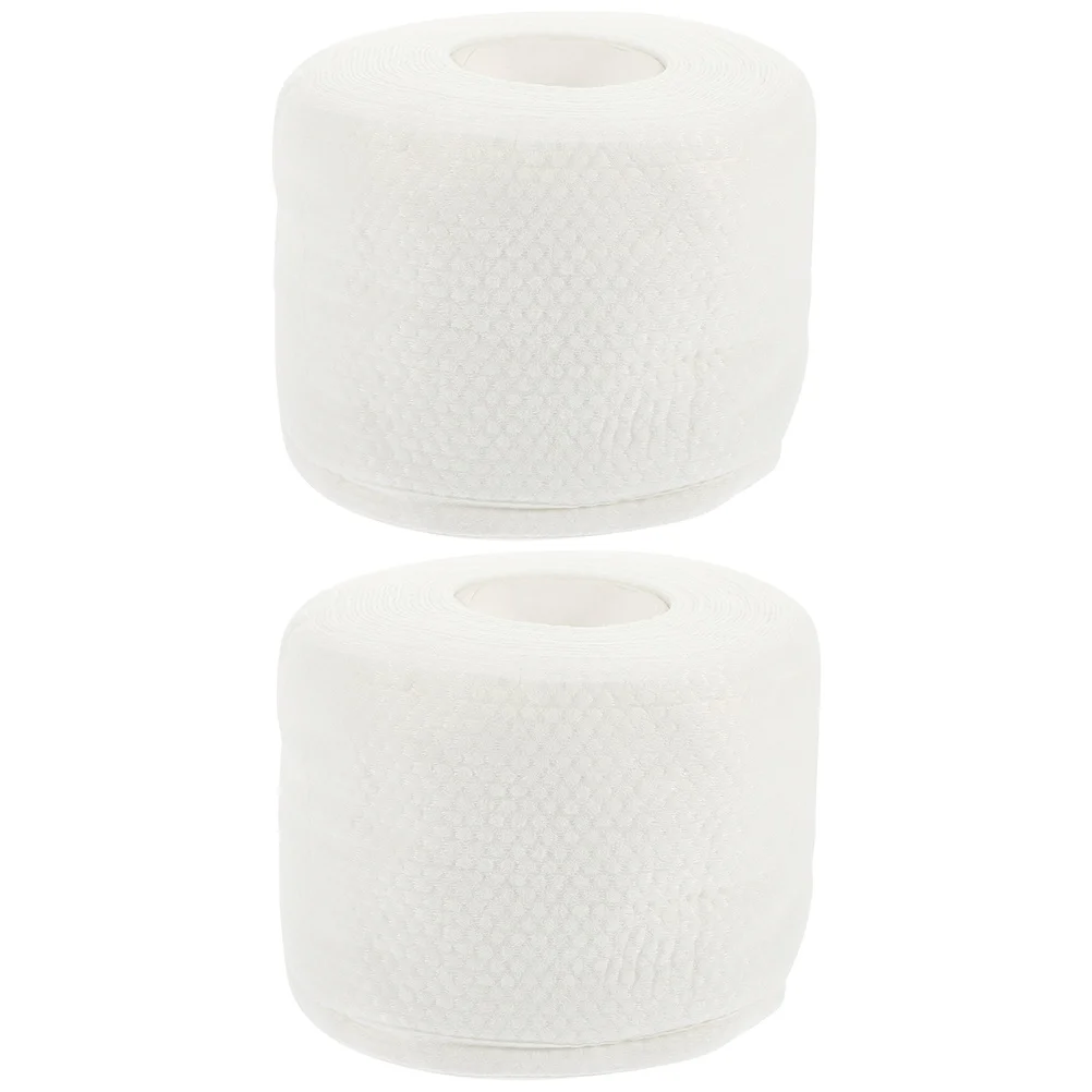 

2 Rolls Clean Towels Facial Tissue Makeup Removal Face Towelettes Disposable Thicken Removing Cleaning Blended Washcloth Baby