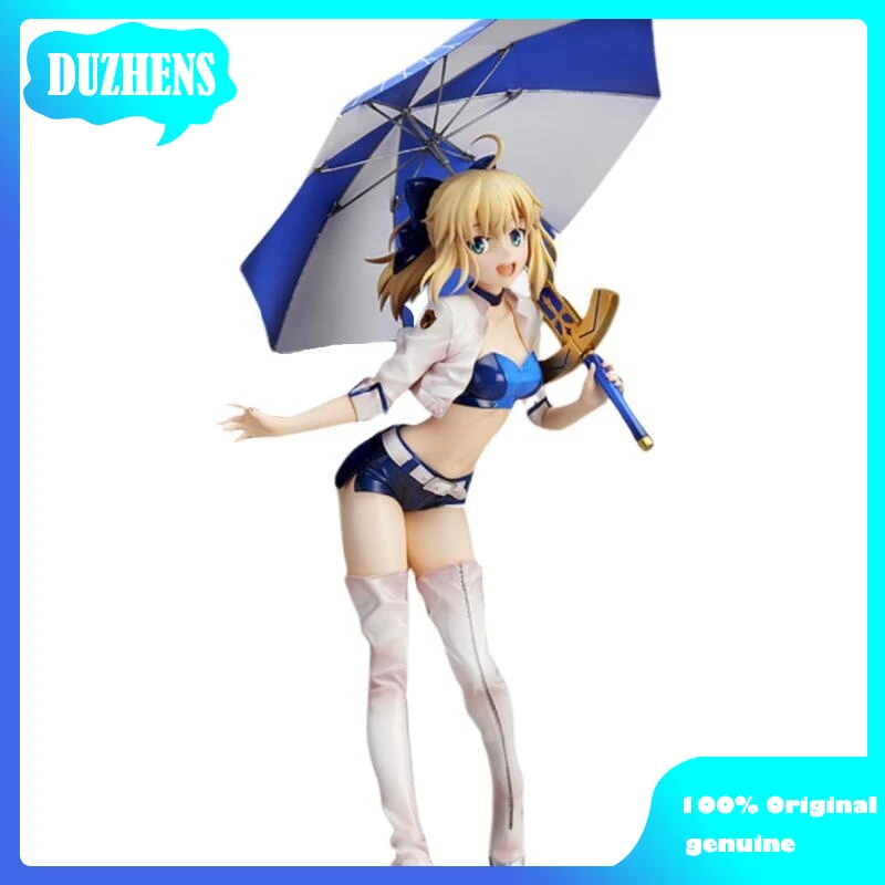

100% оригинал: аниме Fate Grand Order Saber Racing girl 24 см фигура из ПВХ аниме Женская Коллекционная кукла в подарок