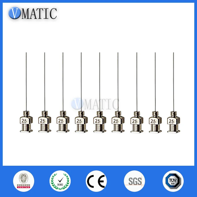 

Free Shipping 12Pcs 1 Inch Tip Length 25G Blunt Stainless Steel Glue Dispensing Needles Syringe Needle Glue Dispensing Tips