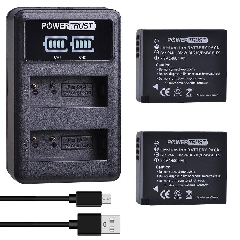 DMW-BLG10 BLG10PP DMW-BLE9 Batteries / Charger for Panasonic
