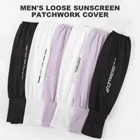 2022 ice silk sleeve sunscreen cuff arm sleeves uv sun protect anti slip summer men women gloves outdoor cycling equipment new