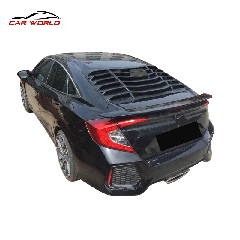 

Car Exterior Auto Parts Car Bumpers Modification Dedicated Rear Window Louvers For New Civic