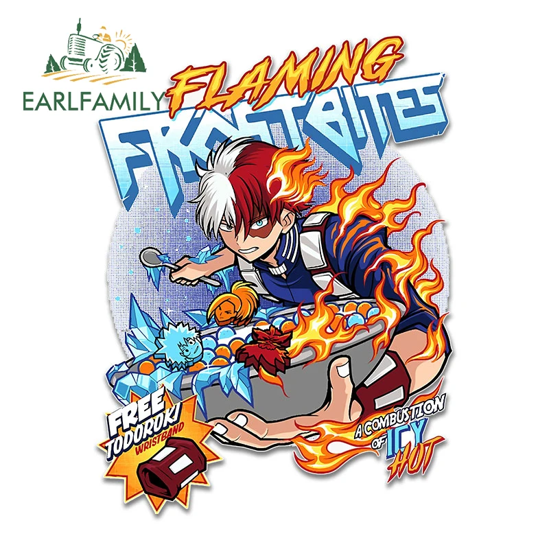 EARLFAMILY 13 см x 9 7 для Todoroki моя геройская Академия Автомобильная наклейка ноутбука