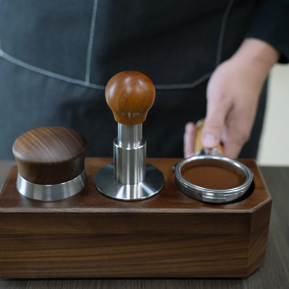 Деревянный Темпер для кофе 58 5 мм с постоянным давлением
