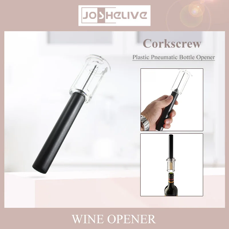 

Air Pump Wine Corkscrew Bar Tools Safe Portable Stainless Steel Pin Cork Remover Air Pressure Bottle Opener Kitchen Accessories