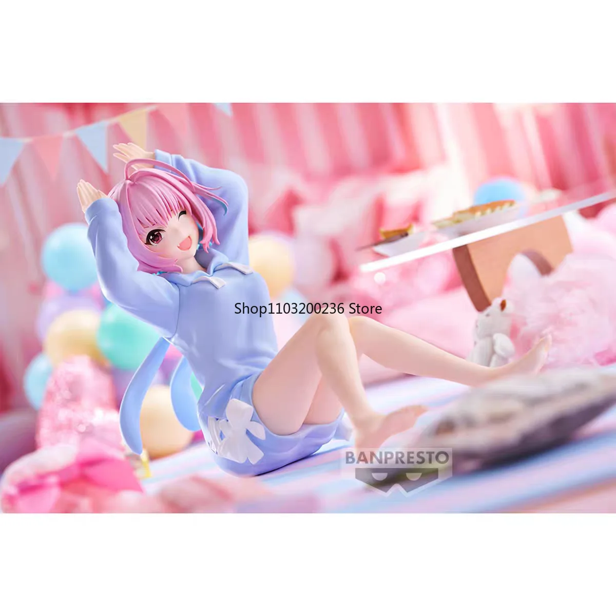 BANDAI Original THE IDOLM@STER Золушка Девушка Yumemi Riamu Relax Time Фигурка Готовая модель продукта