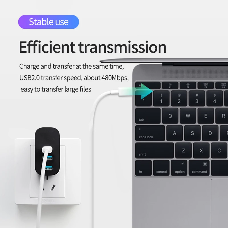 Кабель Type-c PD 60 Вт USB C к Type-C кабель 3A Быстрая зарядка на мобильный телефон 2 0 480