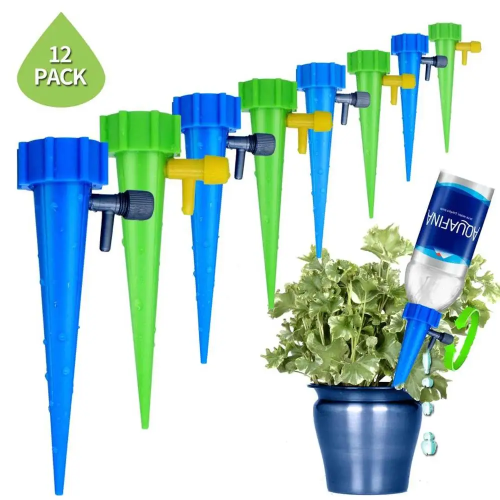 6/12PCS Self-Contained Auto Drip Irrigation Watering System Automatic Watering Spike for Plants Flower Indoor Household Dripping