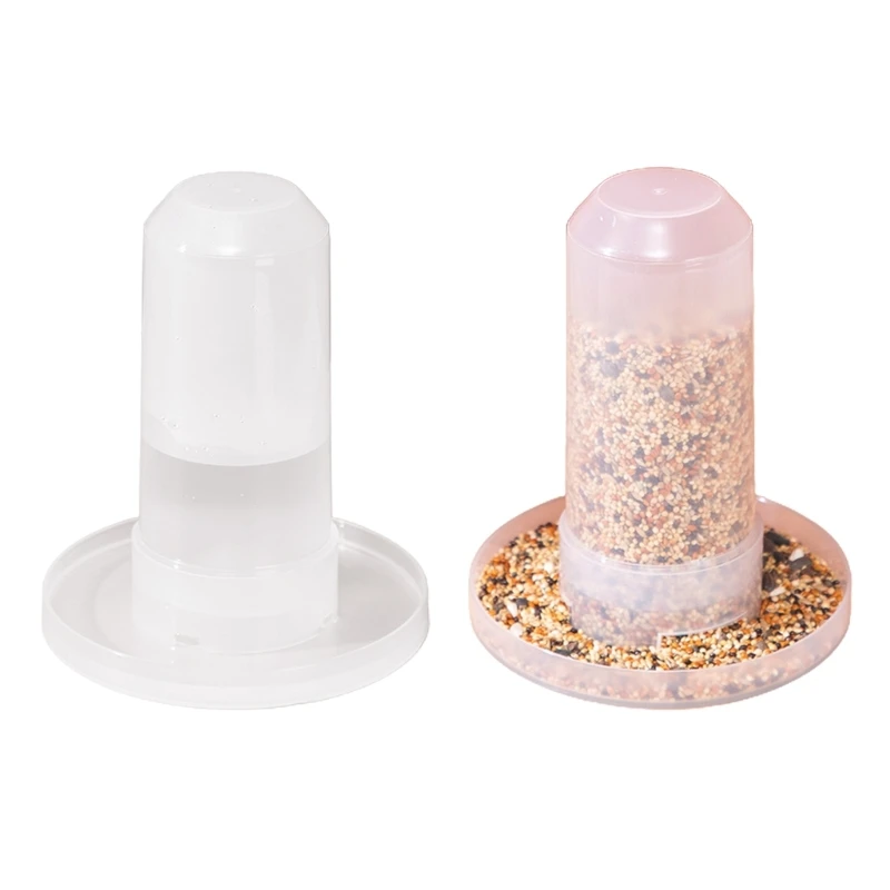 

C63B Removable Feeder Bird Water Container Parrot Automatic Feeder Bird Feeder