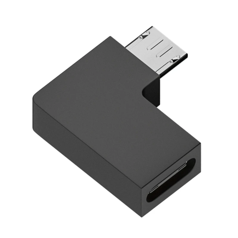 Адаптер Micro USB на C 90 градусов разъем to Type для передачи данных преобразователь