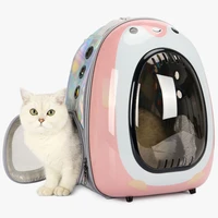 high quality window breathable travel bag astronaut space capsule pet carrier backpack for cat dog