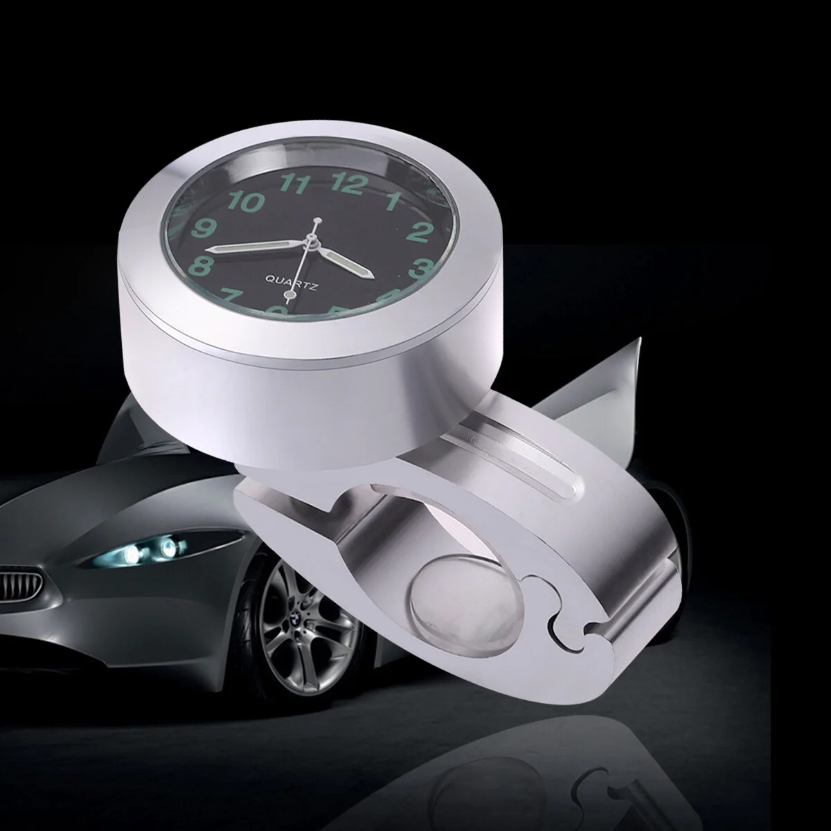 

Mens Digital Watches 7/8" Motorcycle Clock Retro Car Silver Mini Waterproof Man