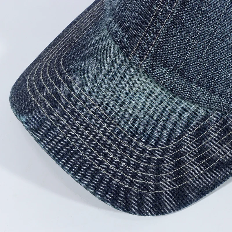 Autumn and winter new fashion denim wash old cap men and women outdoor leisure retro soft top street baseball cap sports cap