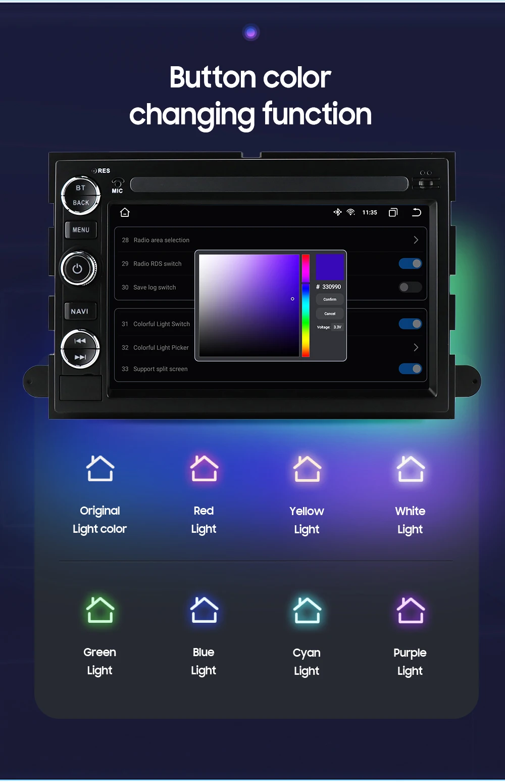 2 Din Android автомобильный мультимедийный плеер для Ford F150 F350 Fusion Explorer Focus E150 Escape Edge Carplay