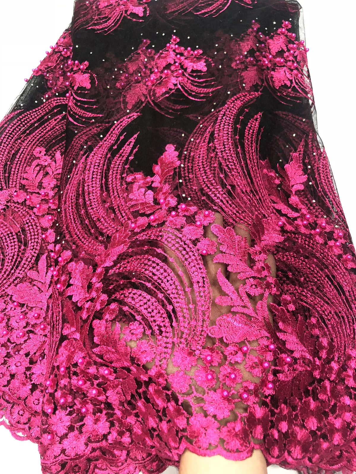 Новейшее Африканское Тюлевое кружево 2018 французская сетчатая кружевная ткань из