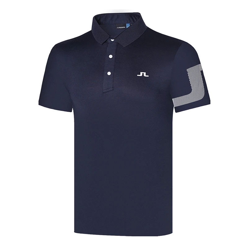 New men's golf short sleeve summer golf shirt stretch sweat-wicking T-shirt top golf clothes