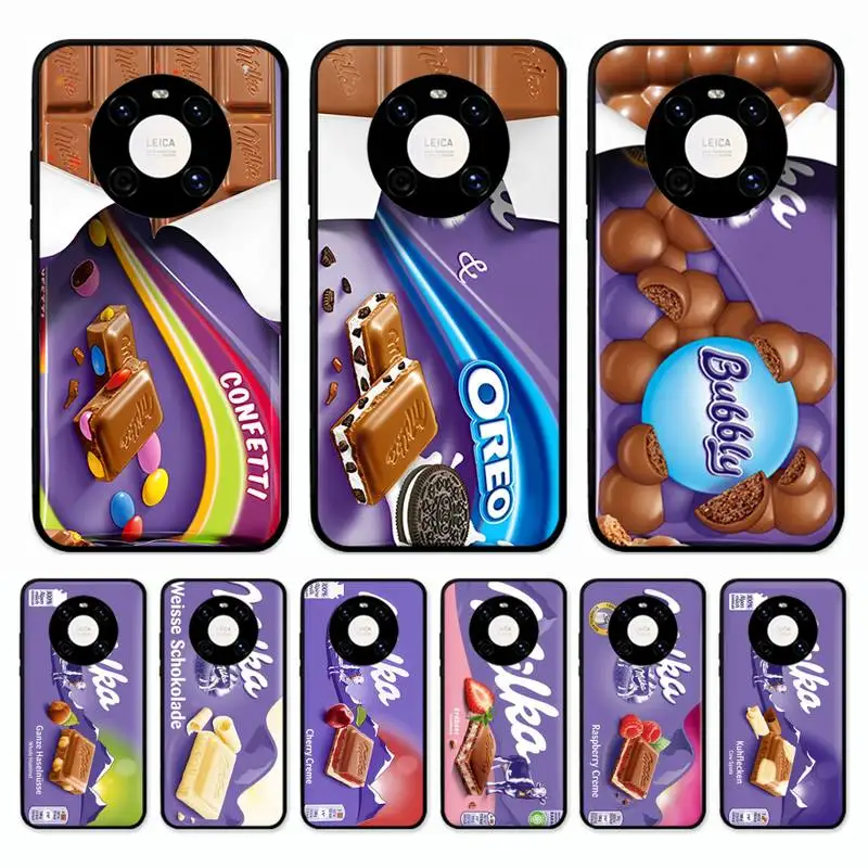 

Chocolate Milka Box Phone Case for Huawei Mate 20 10 9 40 30 lite pro X Nova 2 3i 7se