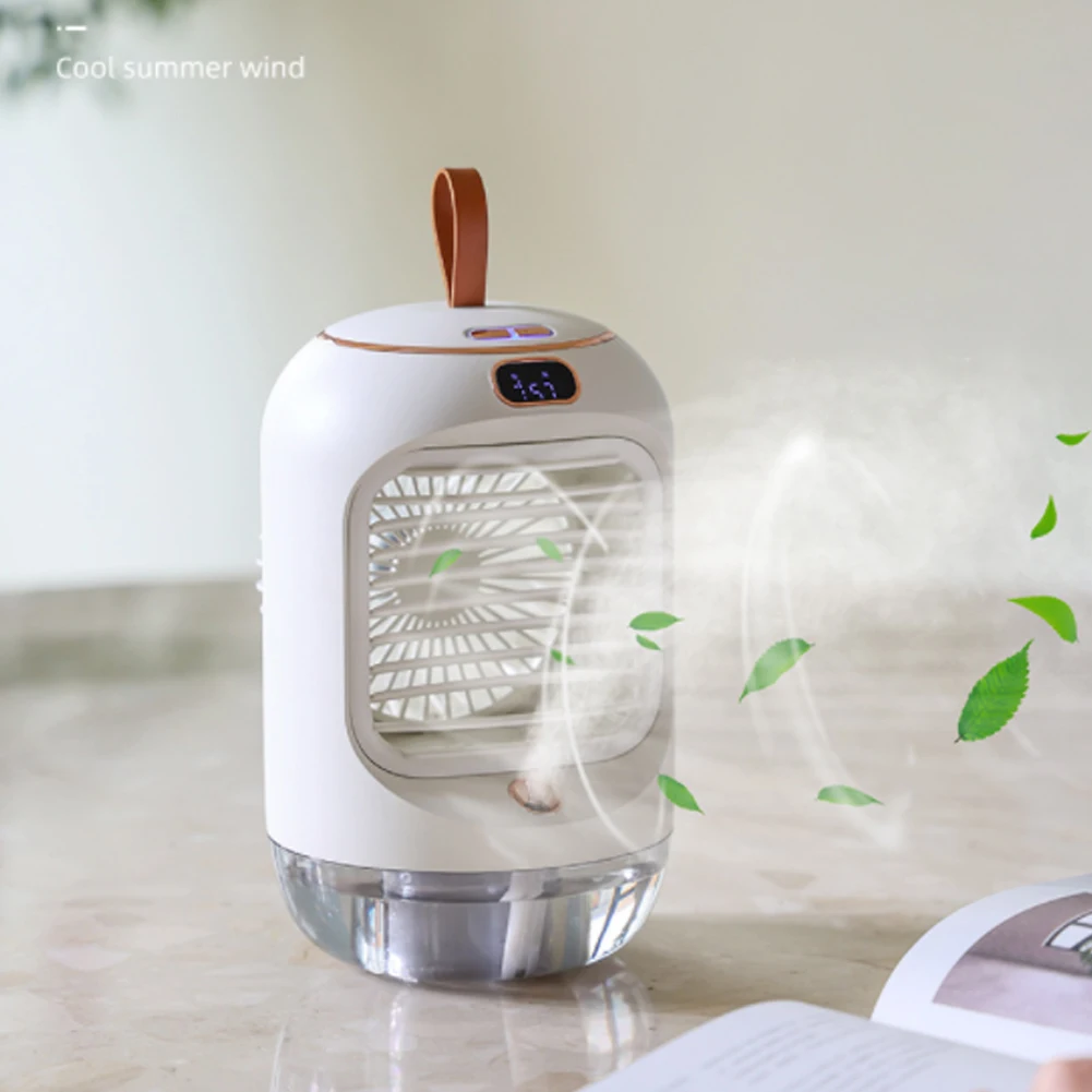 

250MLPortable Air Conditioner Mini USB Fan Cooler Colorful Atmosphere Light Water Cooling Fan Moisturizing for Home Office