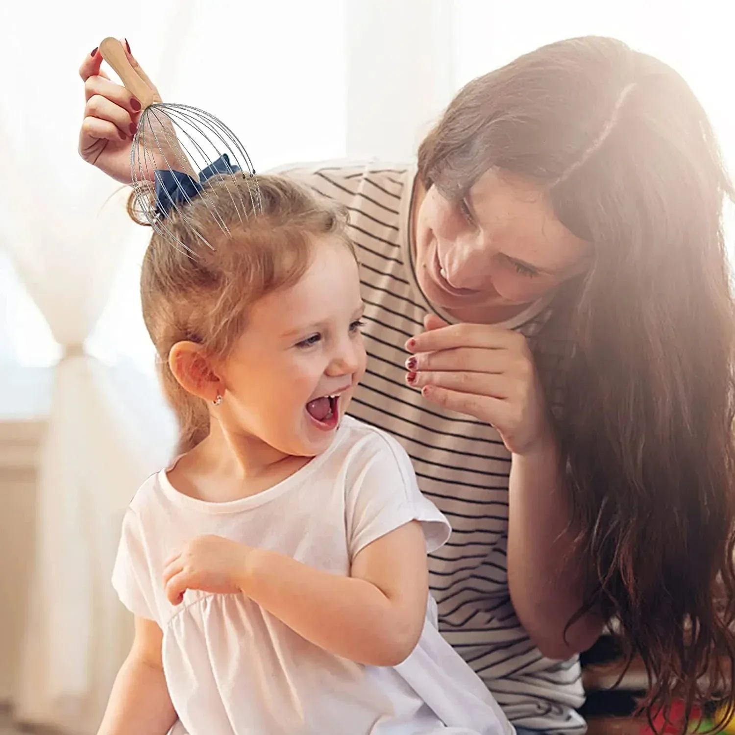 Массажер для головы с 24 пальцами чесалка осьминога Массажная домашнего