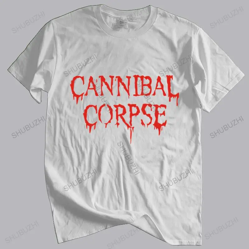 Хлопковая футболка мужские топы с круглым вырезом CANNIBAL CORPSE логотипом DEATH METAL GRINDCORE
