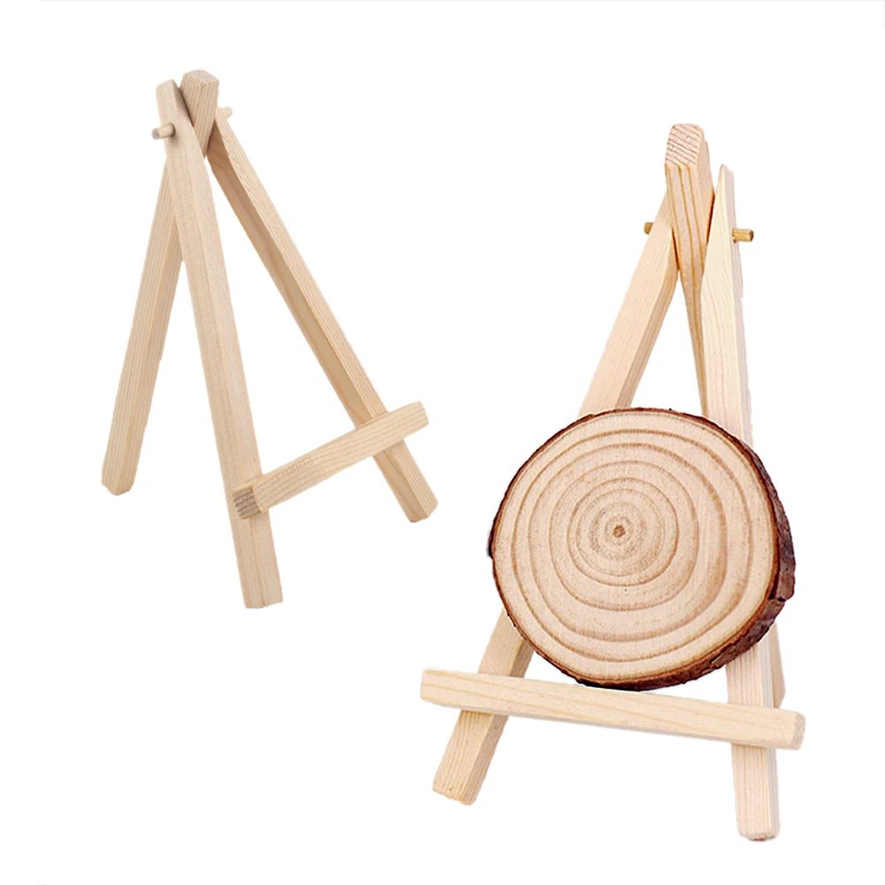 3 шт. мини деревянный мольберт треугольный дисплей подставка для дома