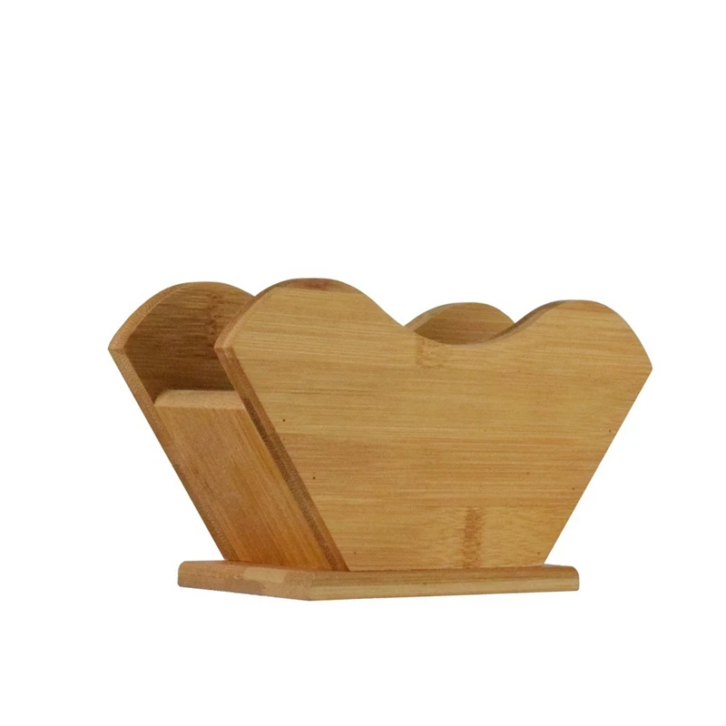 

Coffee Filter Paper Holder Storage Rack V60 Cafe Kitchen Bamboo Fan Shape Stand Container Coffee Filter Shelf