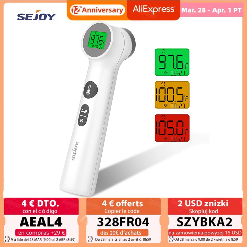 

Non Contact Forehead Digital Thermometer for Baby Adults LCD Infrared Medical Body Measure Tool for Non-Body Kitchen Objects
