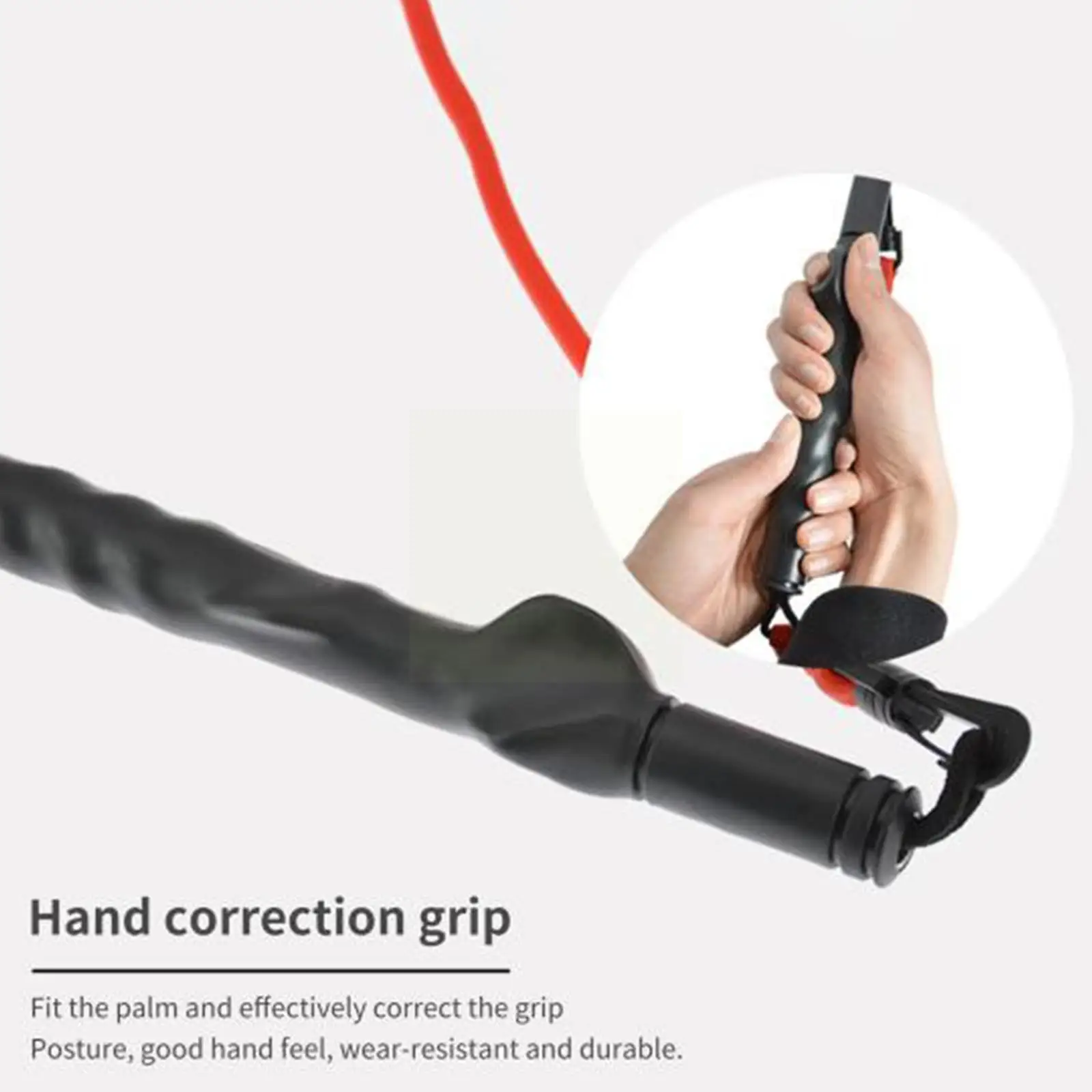 

1 Pcs Golf Swing Tension Band Multifunctional Pull Swing Corrective Trainer Wear-resistant Trainer Grip B7S8